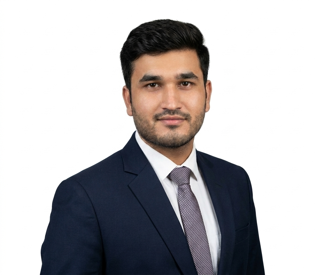 Ankit Joshi working on a website design